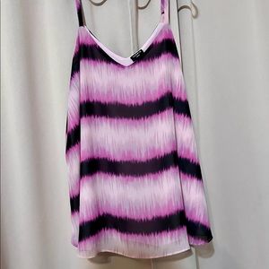 Torrid - Sophie light pink tie-dye chiffon swing cami Size 1/1X